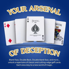 Hat Trick Magic double blank gaff card ideal for reveal effects