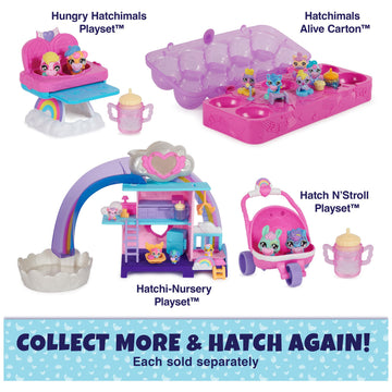 Additional playsets expand the Hatchimals Alive world for more adventures.