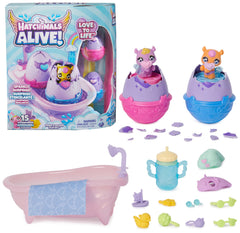 Hatchimals Alive Make a Splash Playset bathtub for vibrant bath-time adventures