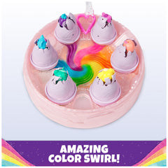 Hatchimals Alive nest play area with slide and feeding tabletop fun