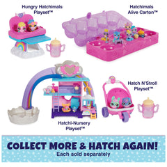 Hatchimals Alive nurturing play setup with parents guiding hatchlings.