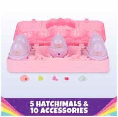 Hatchimals Alive Rainbow Splash Carton with wings and accessories for pretend play
