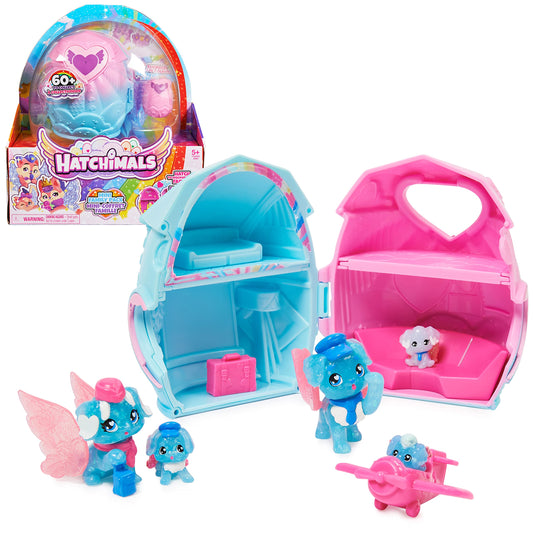 Hatchimals CollEGGtibles family pack home playset with egg home for imaginative play