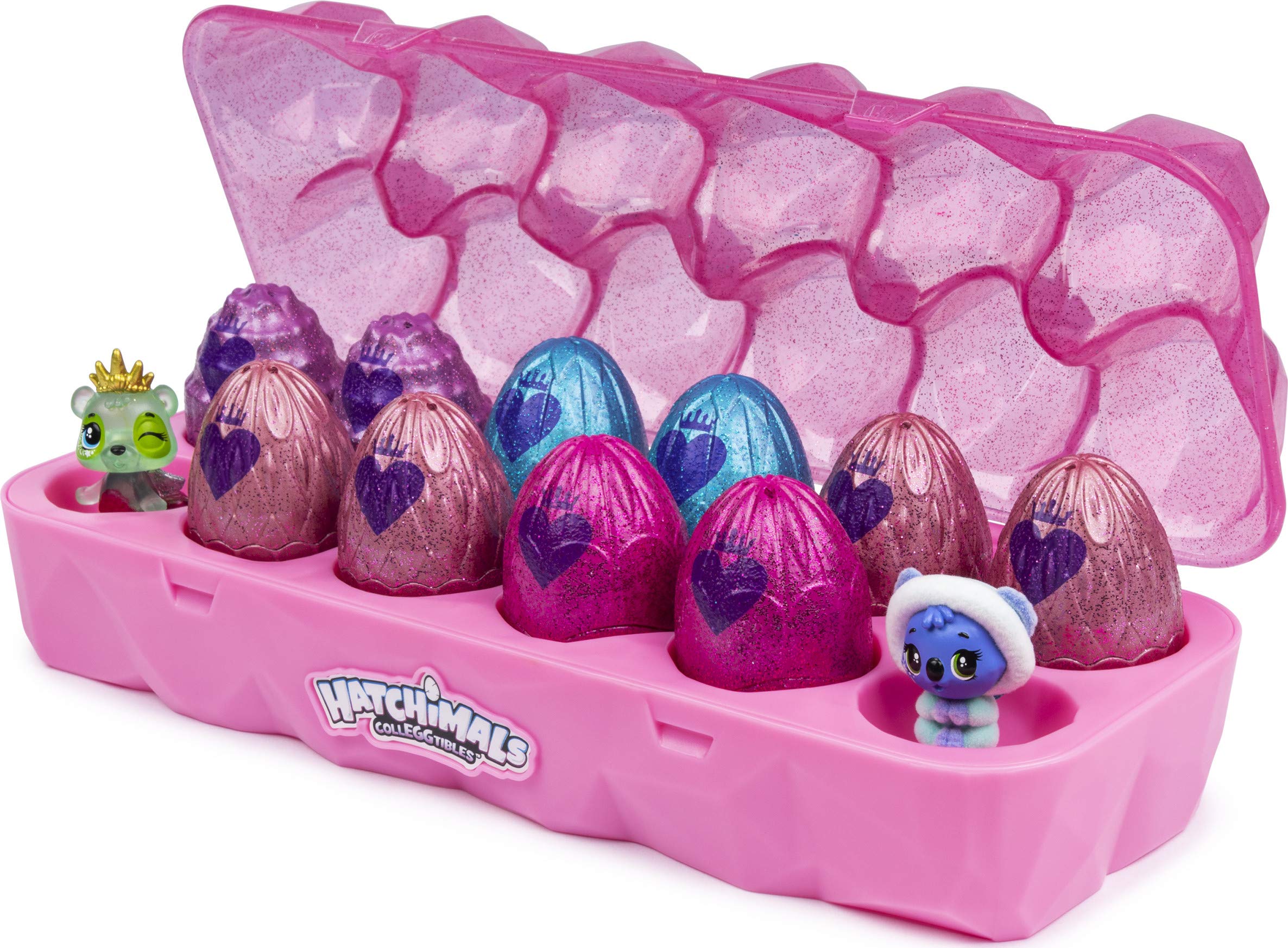 Hatchimals CollEGGtibles Glitter Salon with real hair edition.