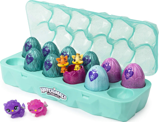 Hatchimals CollEGGtibles Jewelry Box Royal Dozen glitter carton display for your collection.