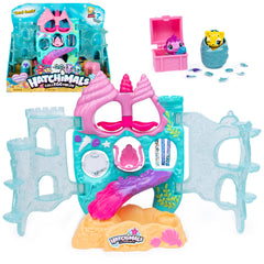 Hatchimals Coral Castle playset opens to reveal underwater world for imaginative adventures.