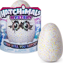 Hatchimals Mystery egg speckled shell close-up; anticipation builds imaginative play