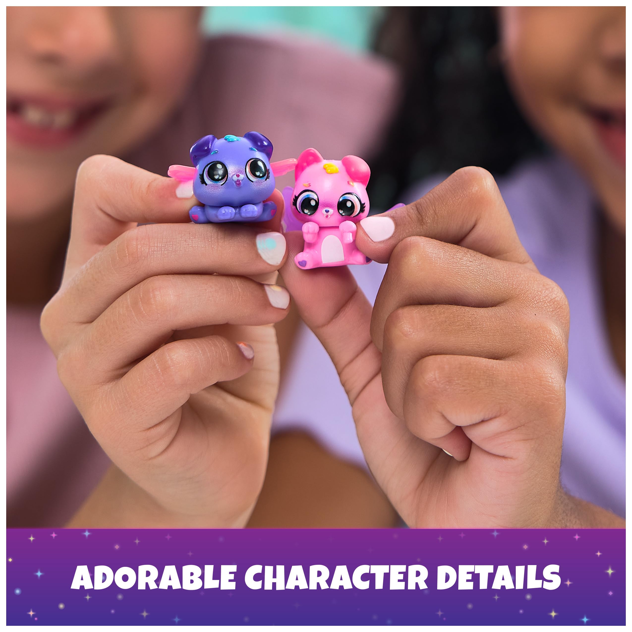 Hatchimals Neon Rainbow eggs color blend to purple during play