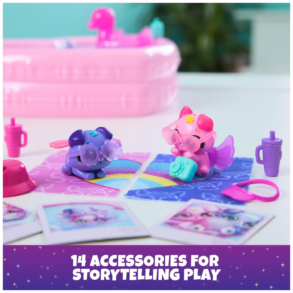 Hatchimals pool play lets you stack Besties into a pose