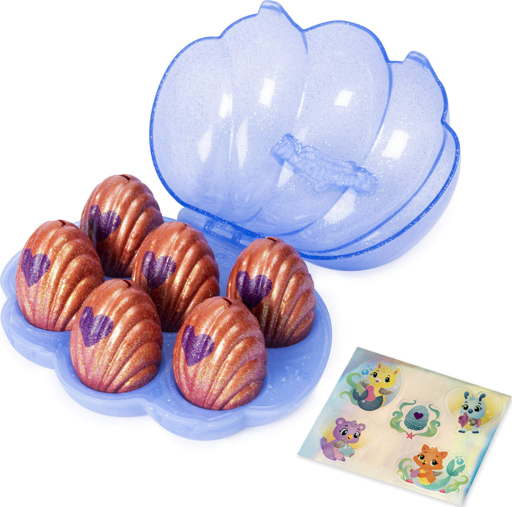 Hatchimals Sapphire Springs hatchlings emerge from cracked shells into cozy nests.
