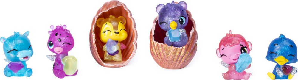 Hatchimals Sapphire Springs violet shell case offers stylish portable storage.