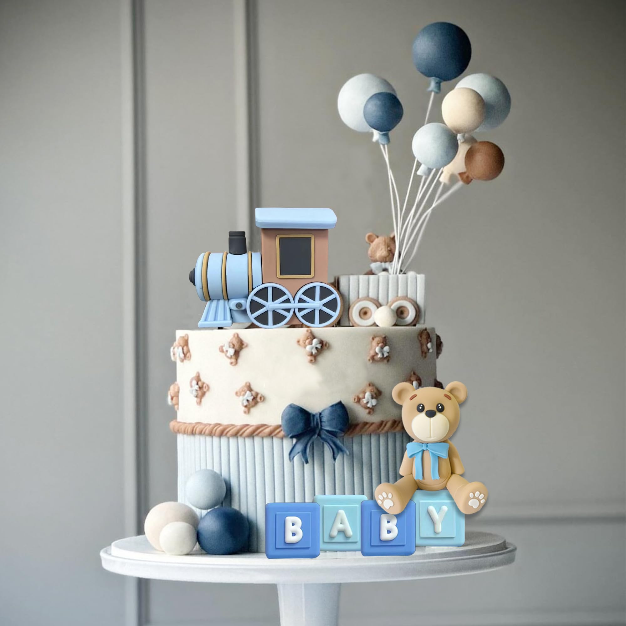 HAVAGDTM baby shower decor set coordinates with bear theme