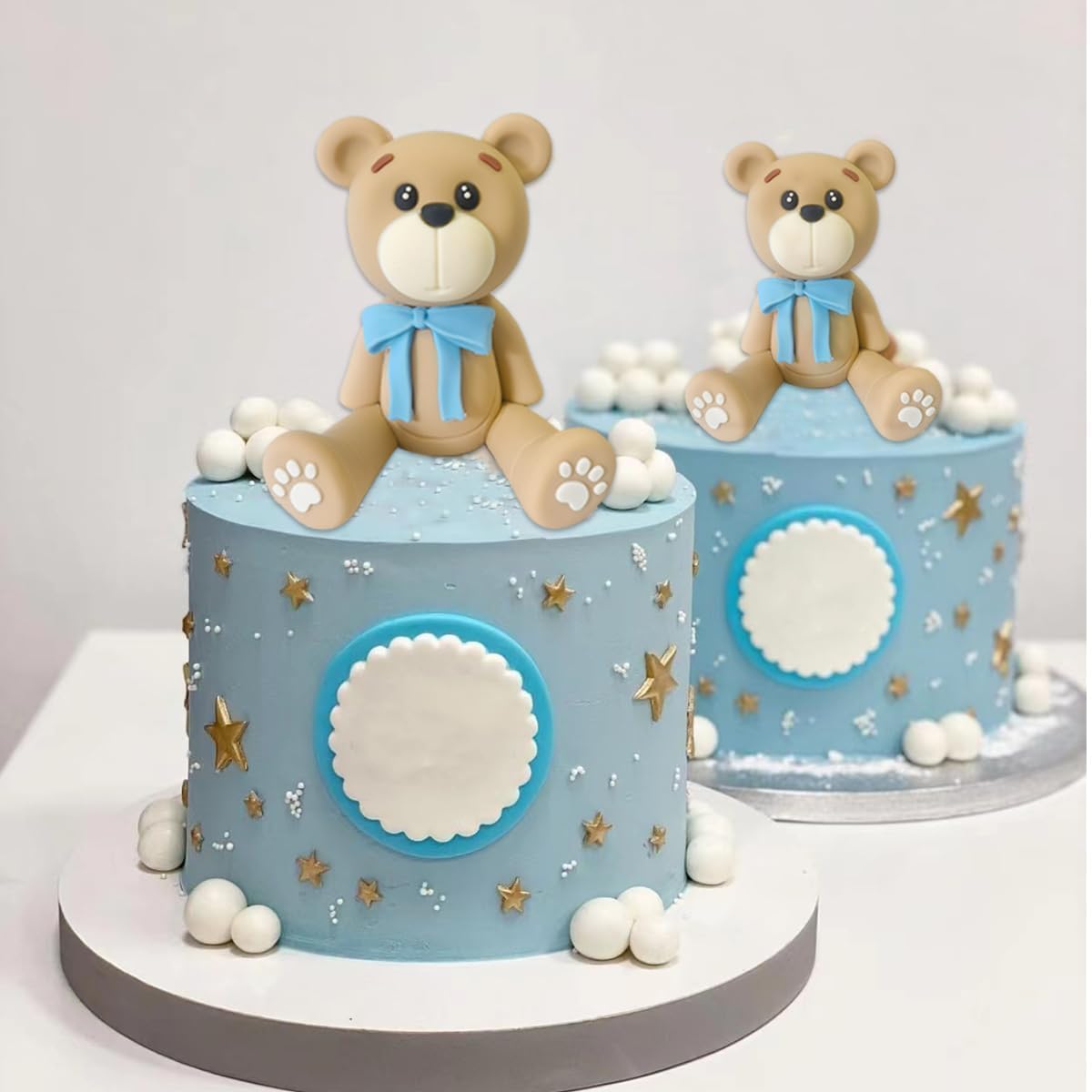 HAVAGDTM 3D Bear Topper on cake elevates dessert presentation for celebrations