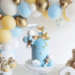 HAVAGDTM blue ball toppers offer playful accents for any party.