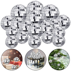 HAVAGDTM disco ball cake toppers, 0.79 inch, adds sparkle to mini desserts.