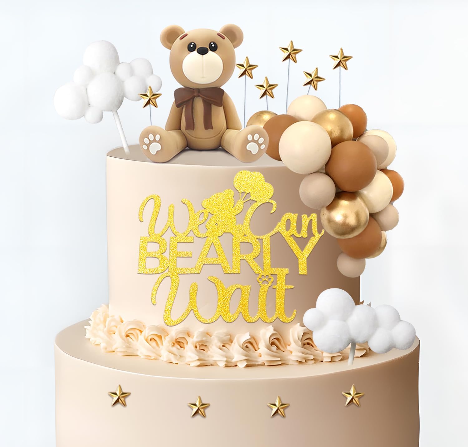 HAVAGDTM we-can-bearly-wait-topper highlights a playful message for celebrations.
