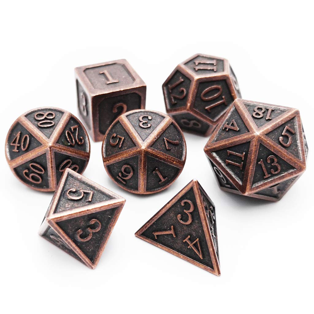 Haxtec antique copper DND D12 dice close-up for reliable tabletop sessions