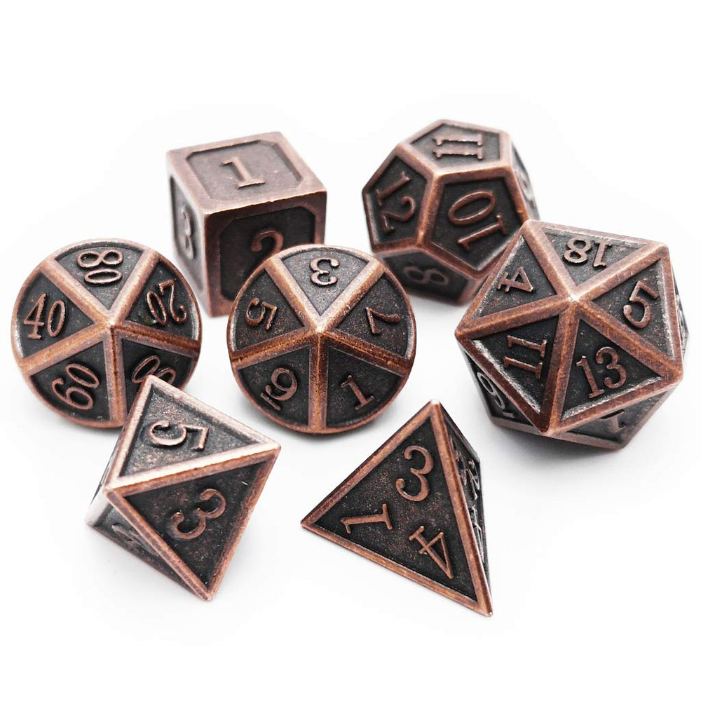 Haxtec antique copper DND D12 dice close-up for reliable tabletop sessions