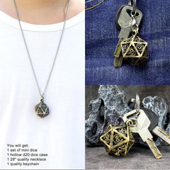 Haxtec DND dice keychain ready for adventures