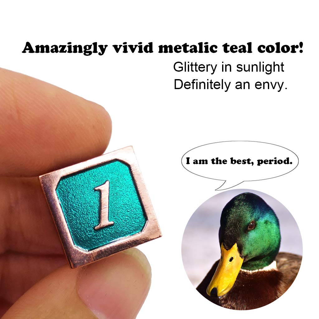 Haxtec DND metal teal d8 dice ideal for versatile checks.