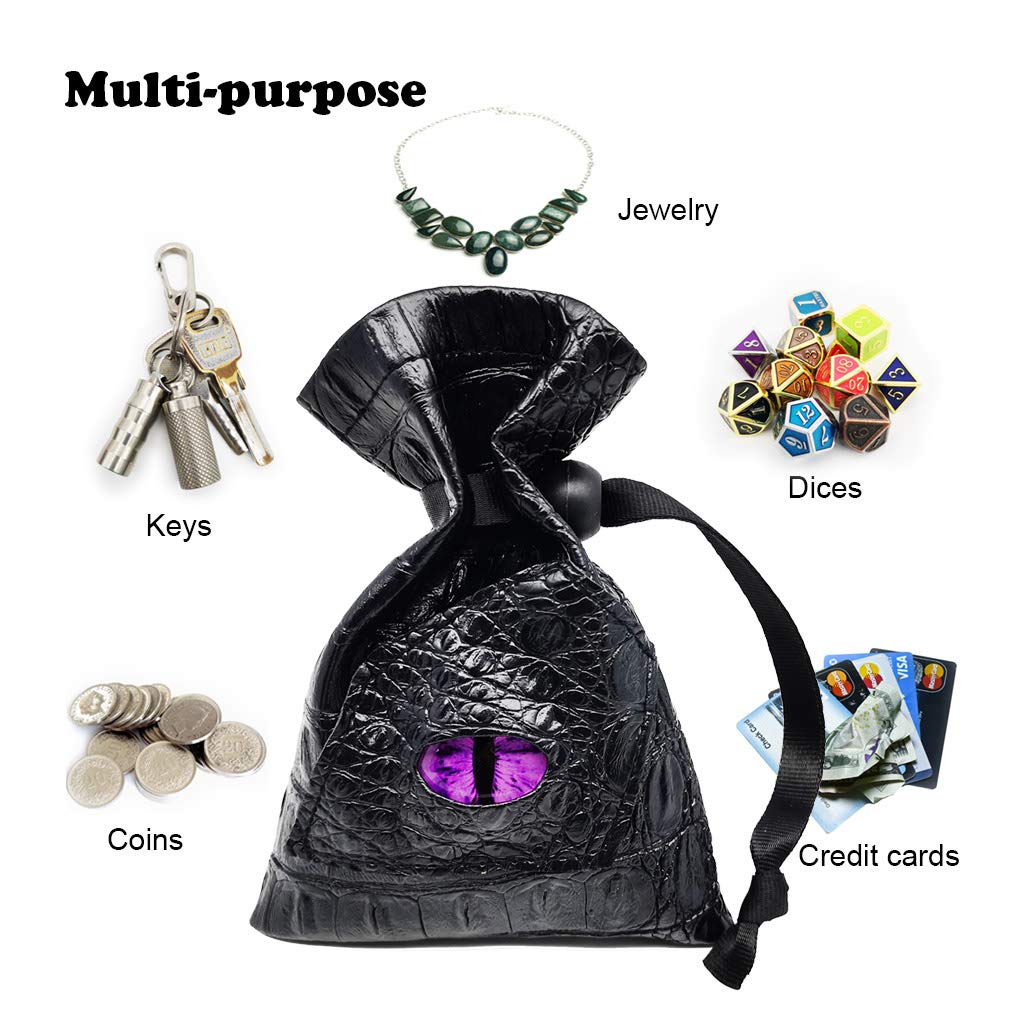 Haxtec dragon dice bag compact size fits 3–6 dice sets