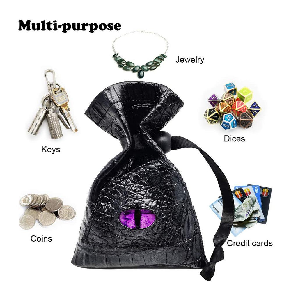 Haxtec dragon dice bag compact size fits 3–6 dice sets