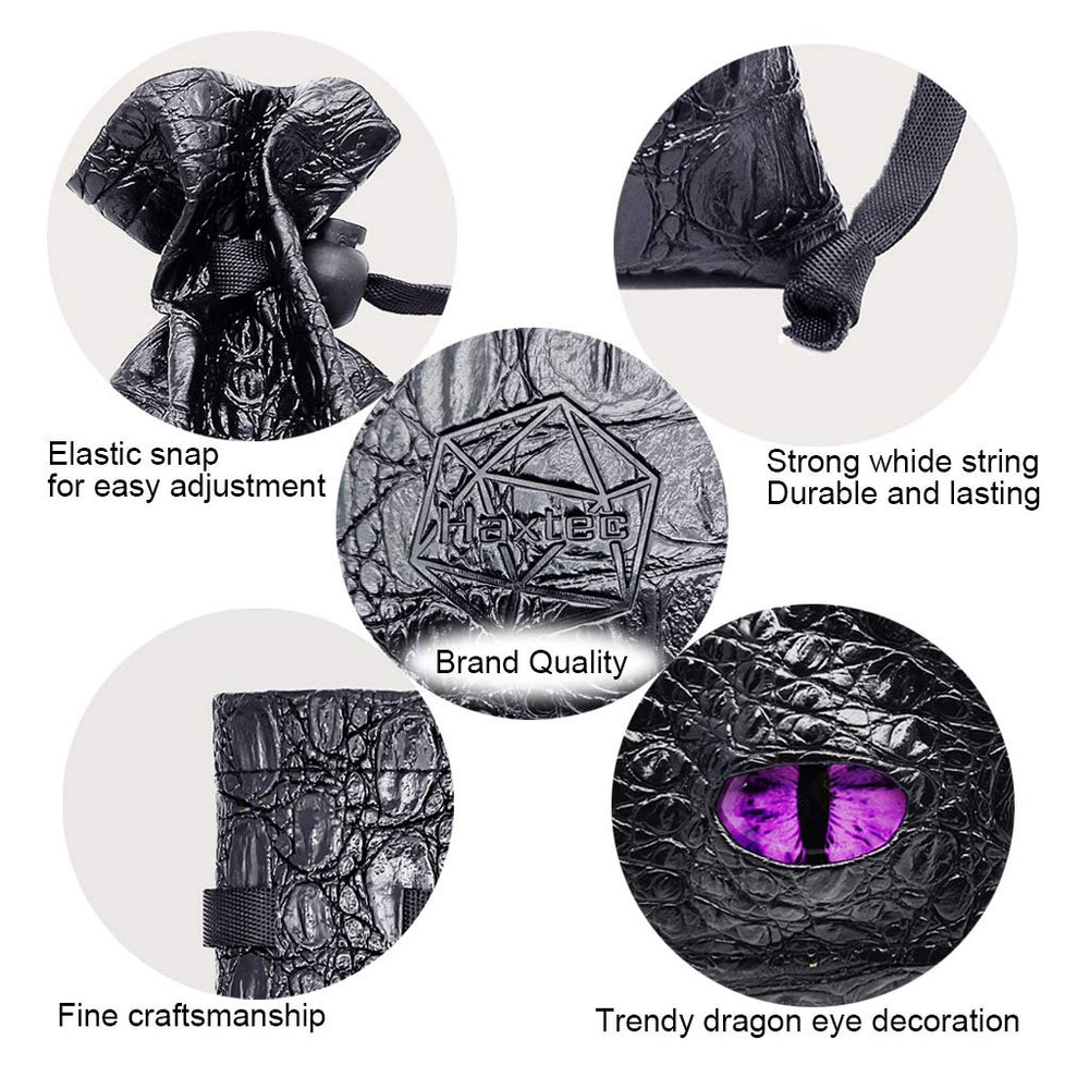 Haxtec dragon dice bag open compartment reveal interior space