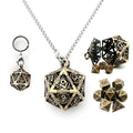 Haxtec mini DND dice on a necklace for portable gameplay