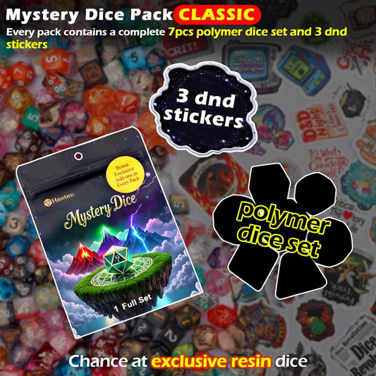 Haxtec Mystery Dice Pattern Closeup reveals intricate swirls for visual appeal.