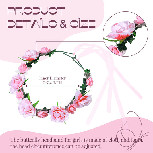 Haysandy flower headband adds charm and comfortable fit for kids' costumes