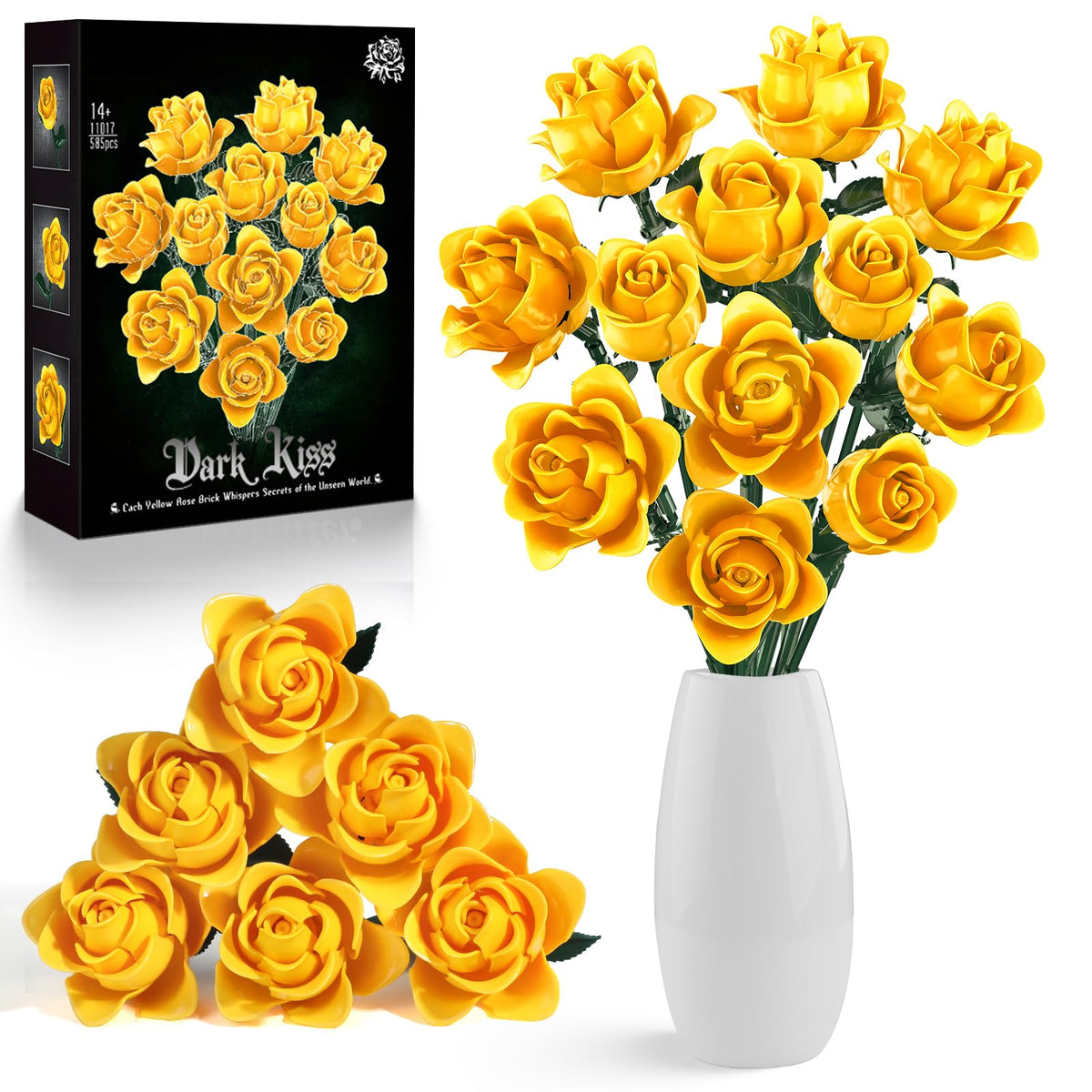 HAYXUN 12-rose bouquet building kit ready for gifting and display