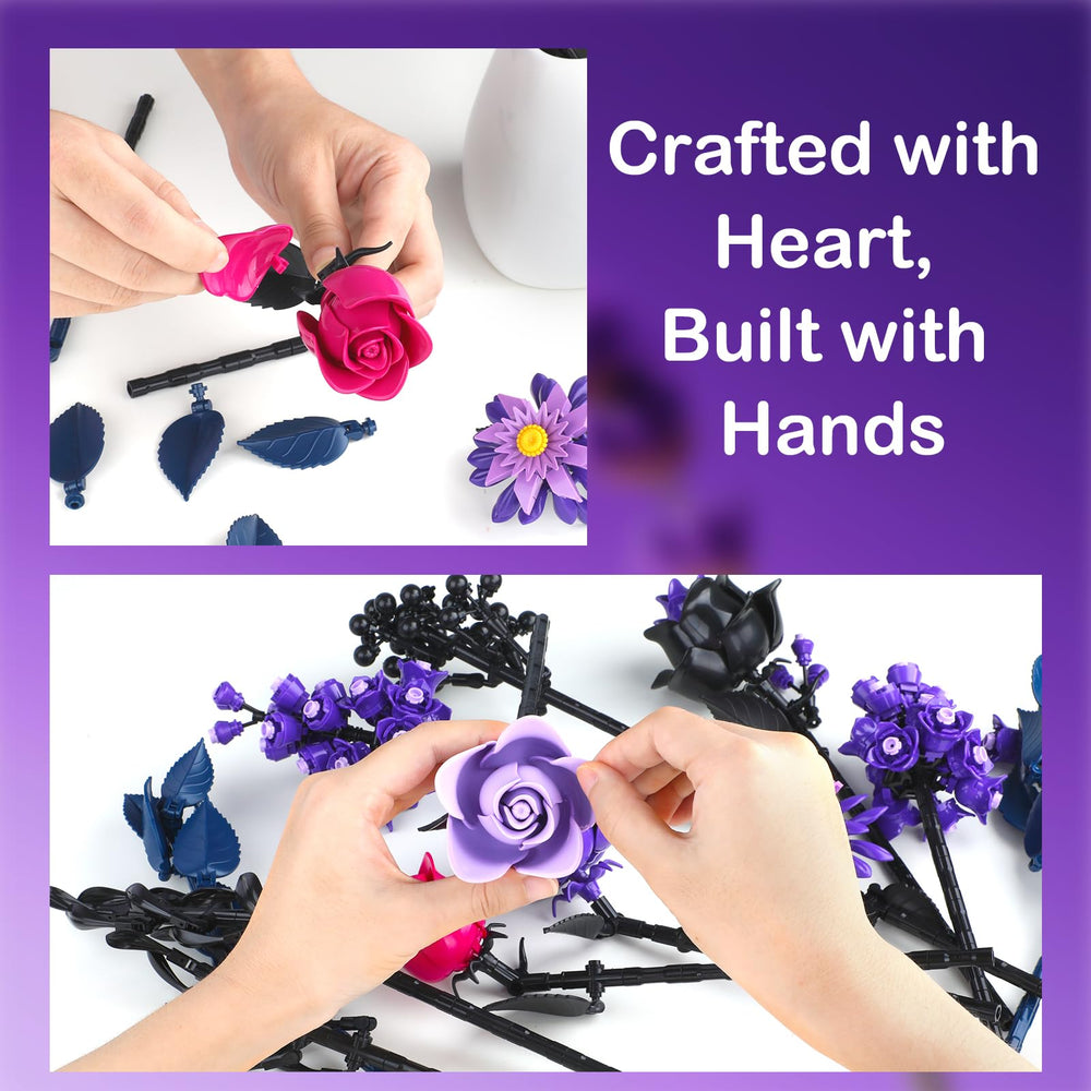 HAYXUN fully customizable rose display with buds and blooms.