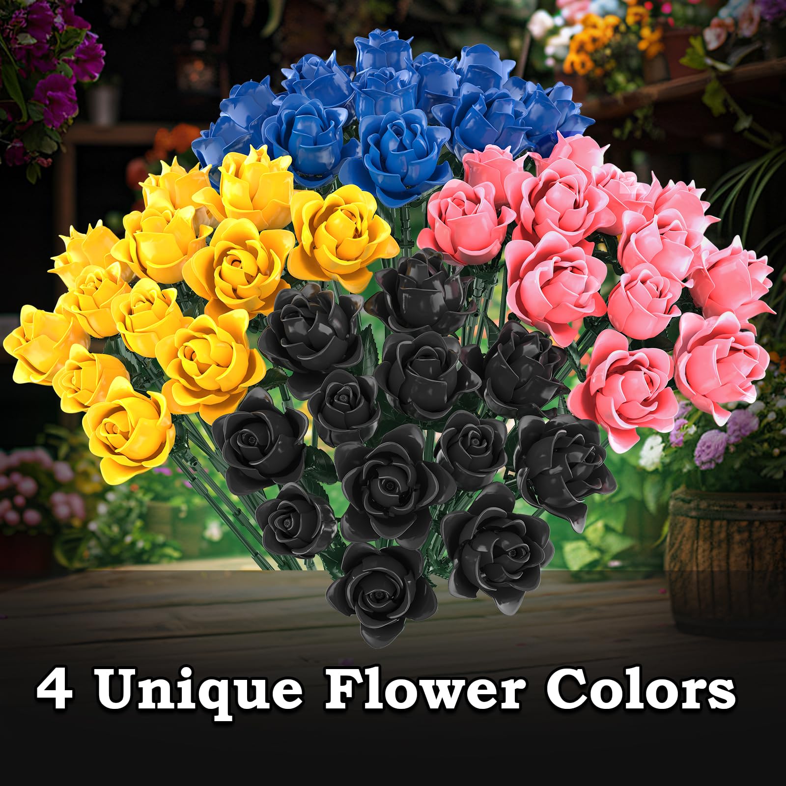 HAYXUN blue roses gift idea, meaningful keepsake for anniversaries, birthdays, or friendship.