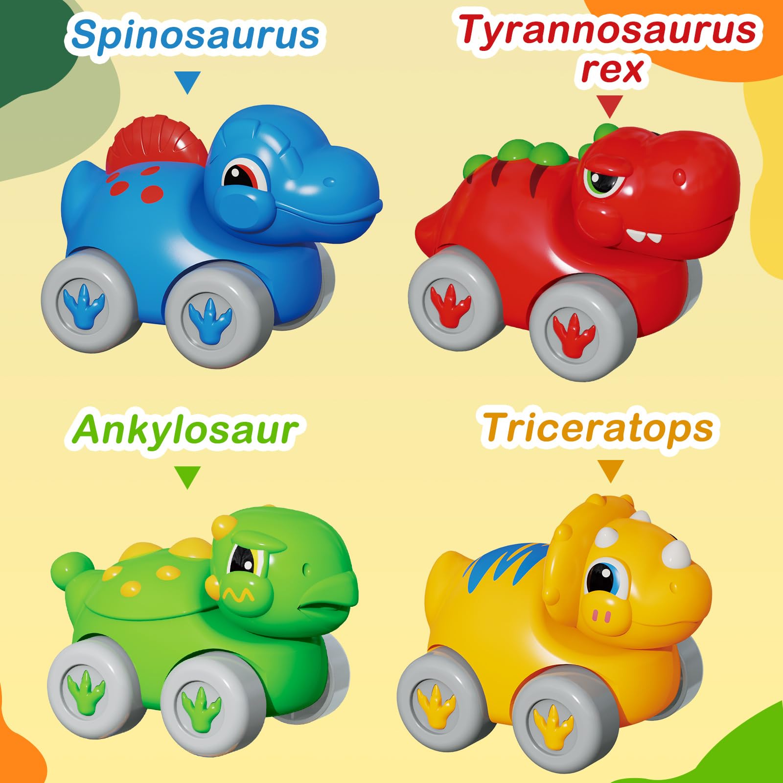 HAYXUN Dino stairs and slides provide accessible play for tiny hands and early walkers.