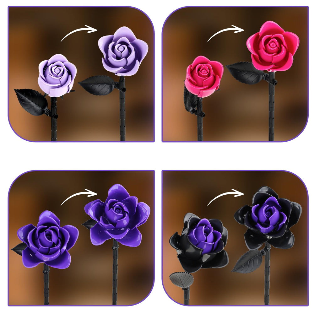 HAYXUN gothic home decor featuring deep purple roses.
