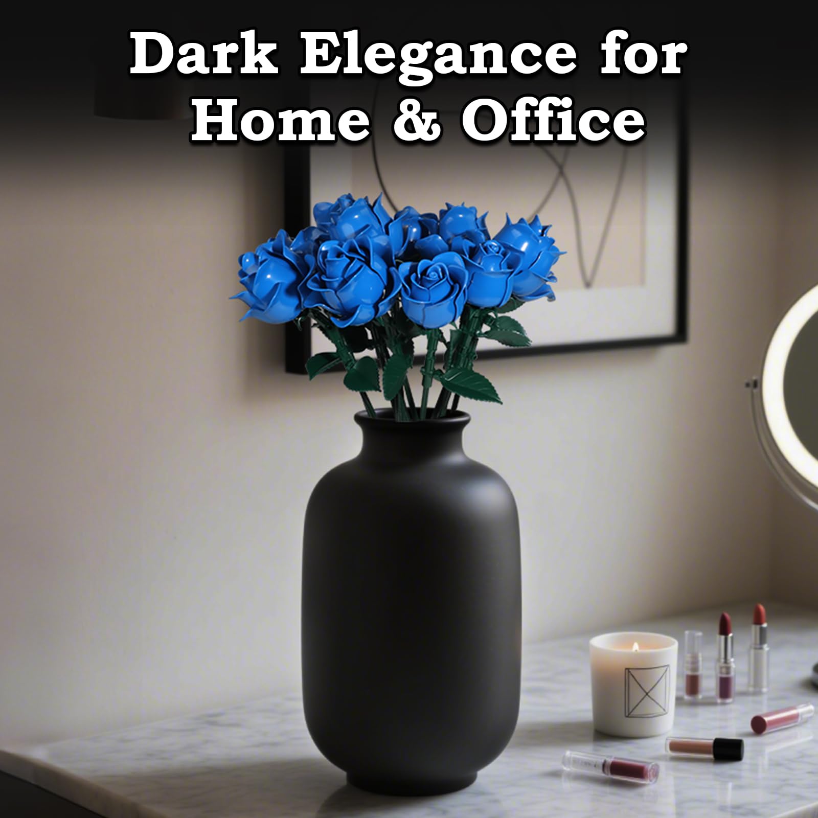HAYXUN home office decor blue bouquet, timeless calm and imagination in your space.