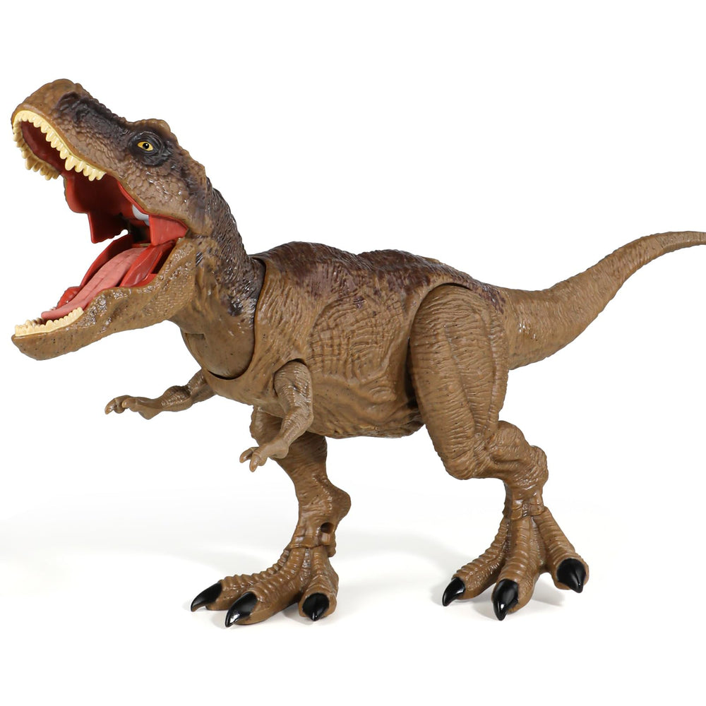 HAYXUN Jurassic T. rex attack figure in action for dynamic pretend-play adventures