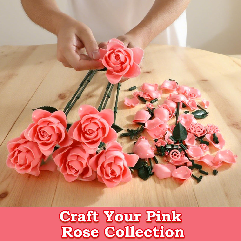 Hayxun pink rose petal detail enhances lifelike bouquet realism.