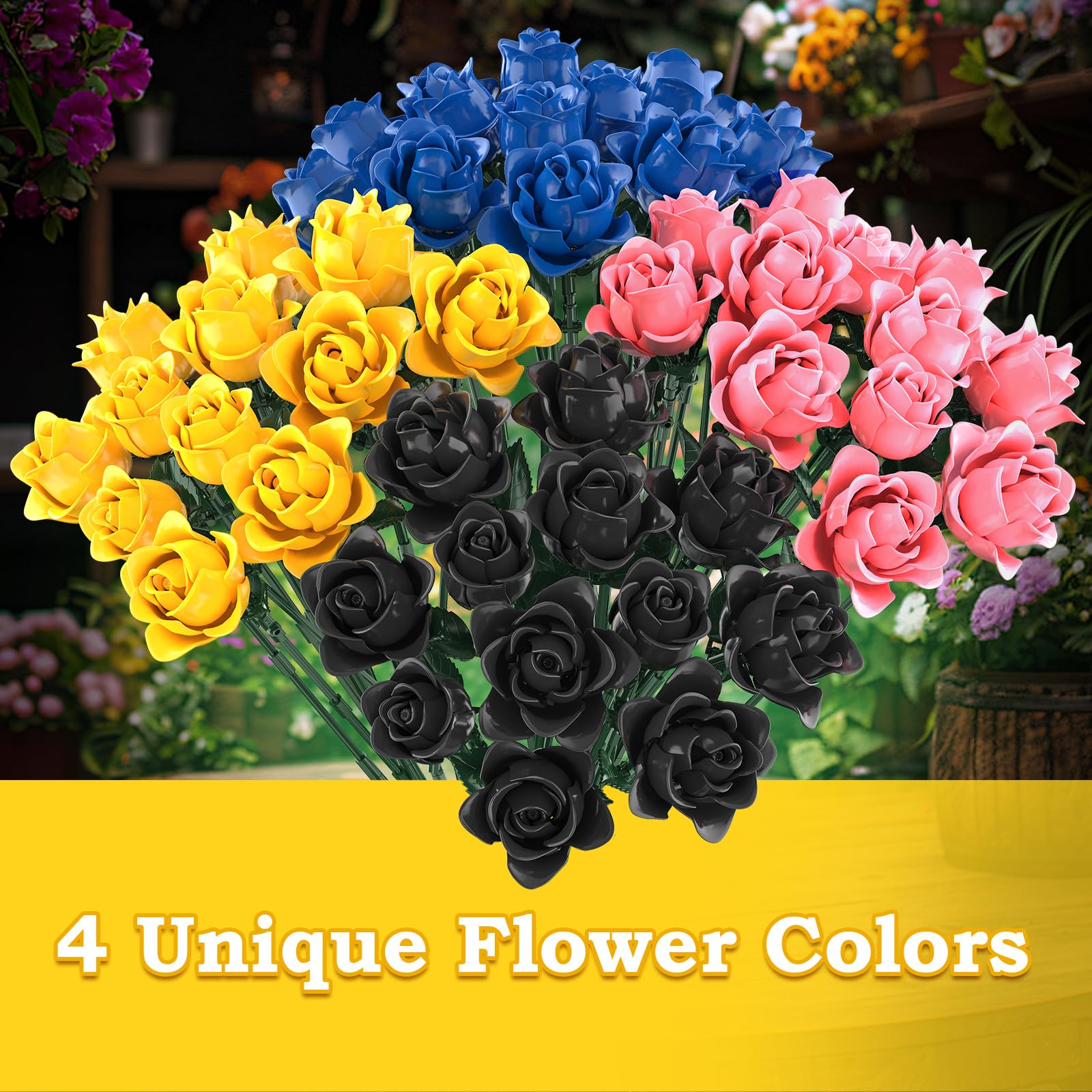 HAYXUN table centerpiece ideas from the 12-rose kit