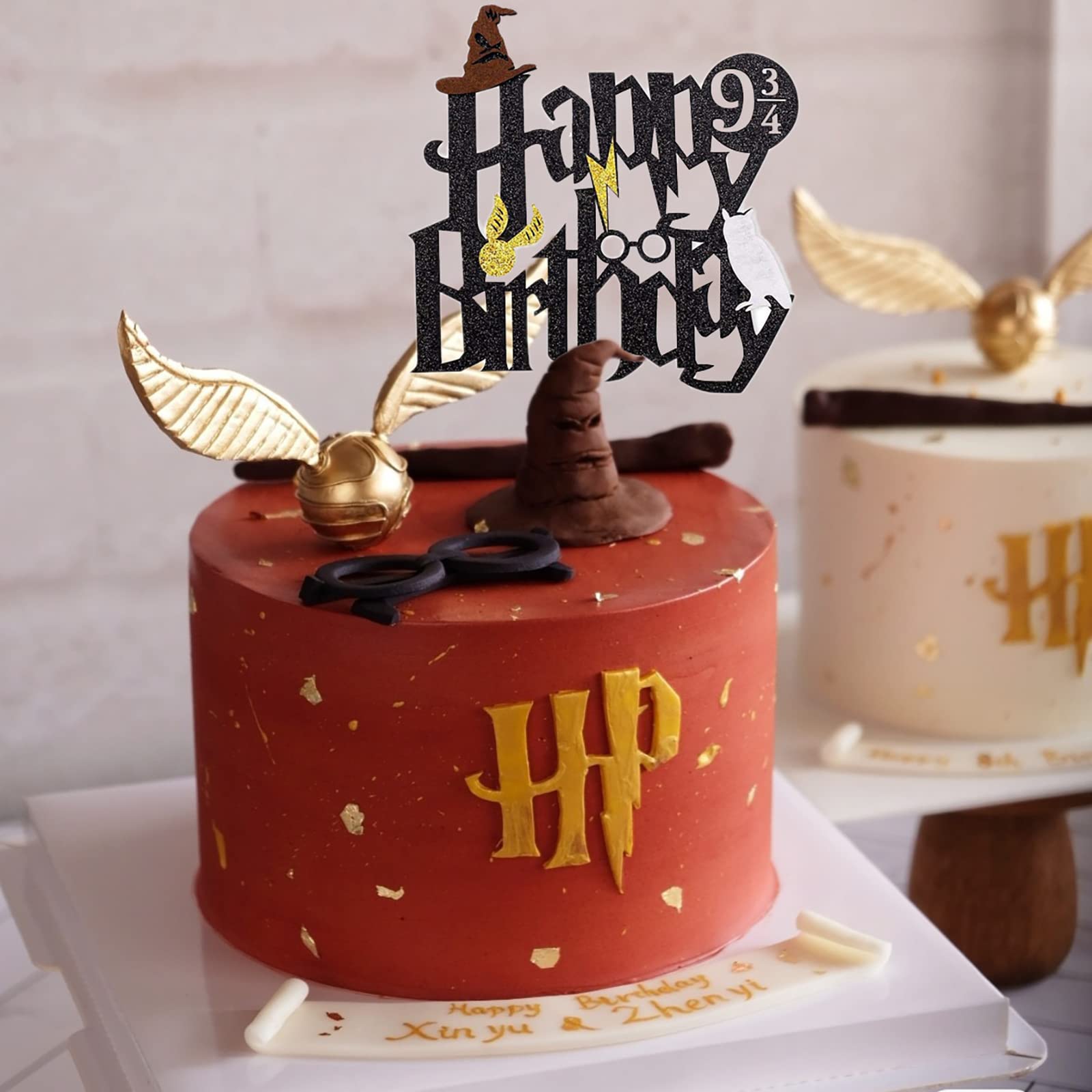 Hazyore Potter-themed party topper glitter makes desserts stand out at celebrations