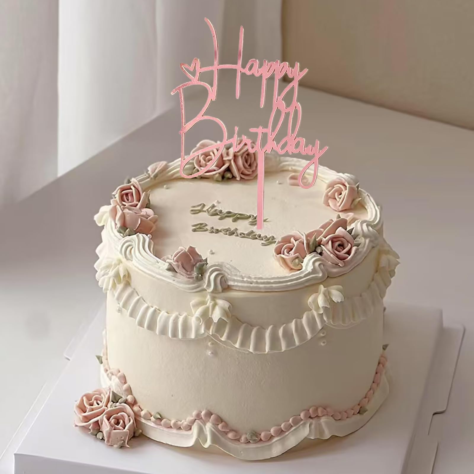 Hazyore six-piece reusable set for birthday cake decorations.