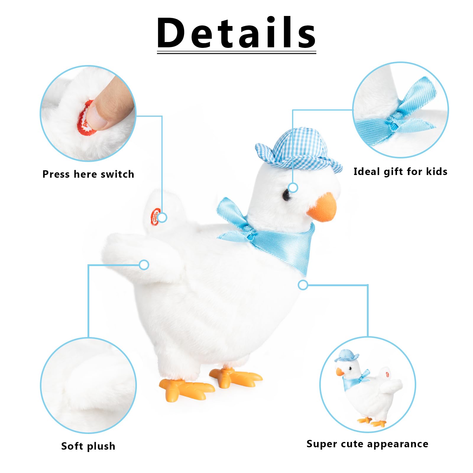 hbbhml fluffy chicken with four jumping chicks providing lively interactive table fun