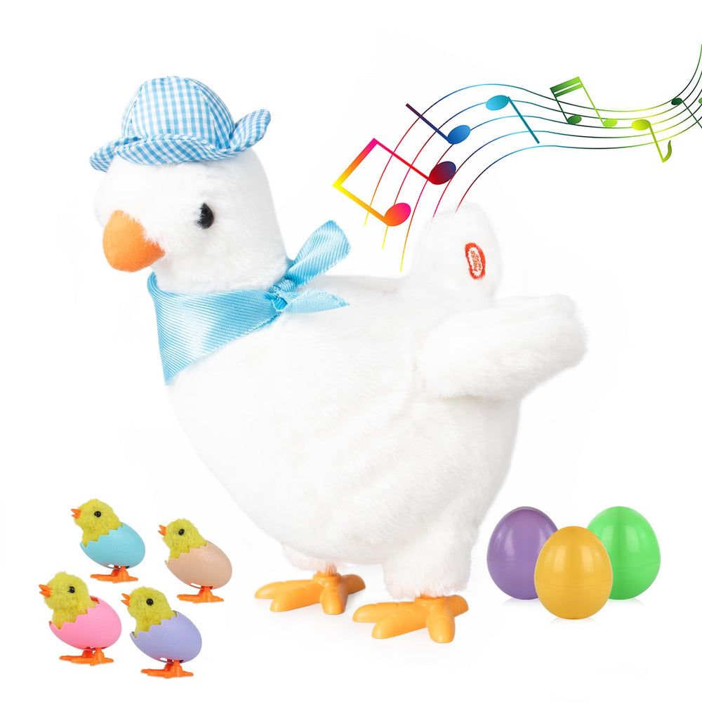 hbbhml plush electric laying egg chicken toy doll with sound for Easter playtime