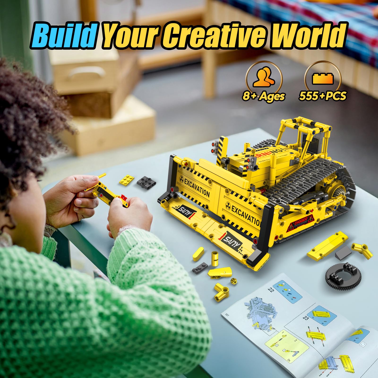 HBUDS RC excavator operation captures engaging remote control play and physics.