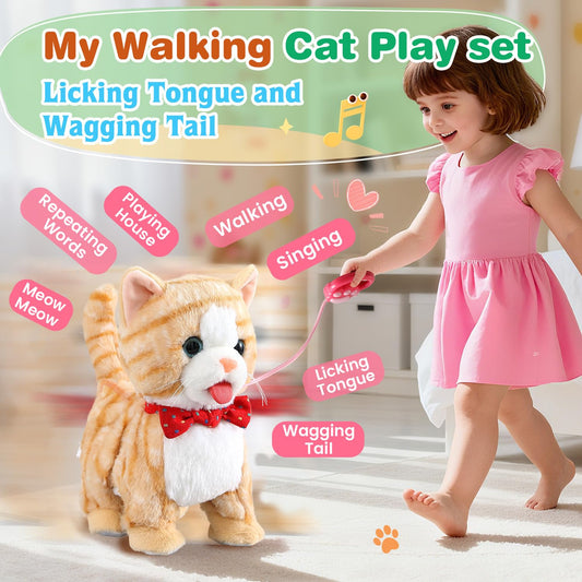 HCdoujoy yellow cat performing singing and dancing