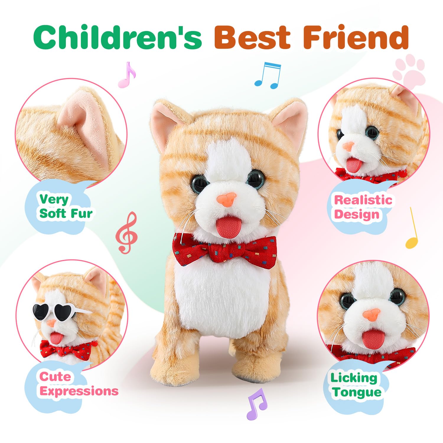 HCdoujoy yellow cat fabric is skin friendly and soft