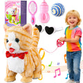 HCdoujoy yellow walking cat toy in action for active play