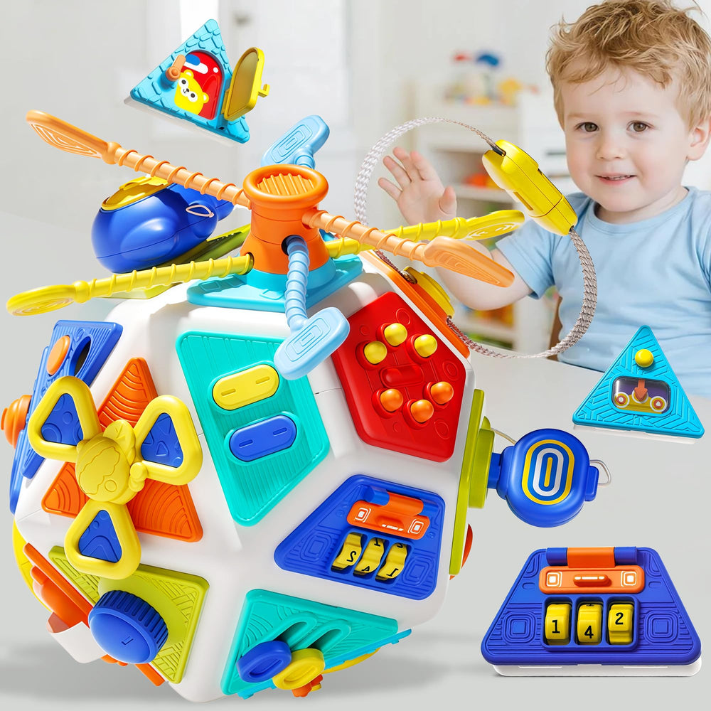 HCFJEH Montessori-inspired cube as a versatile travel companion and gift option.