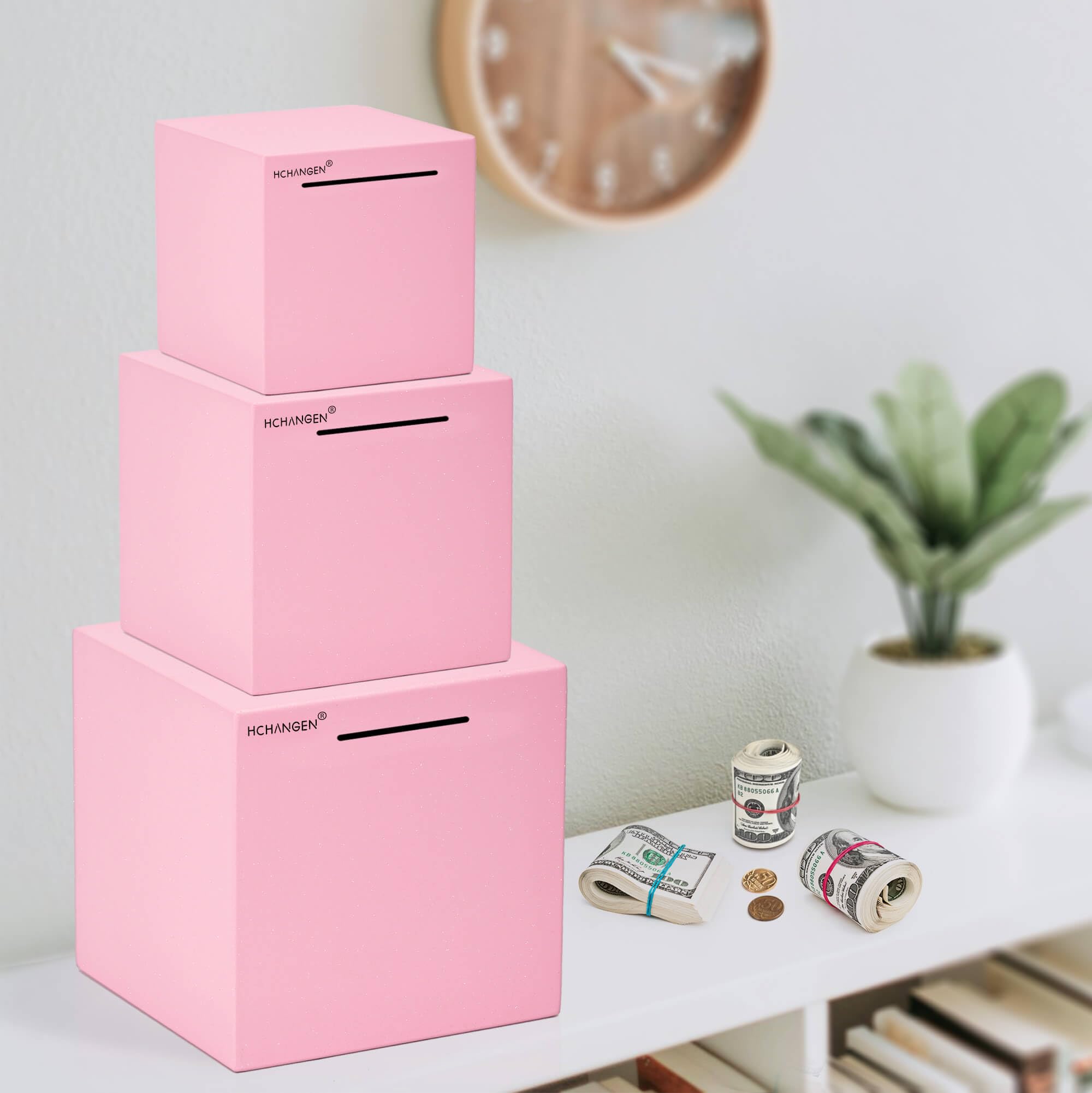 HCHANGEN no open design piggy bank for disciplined saving