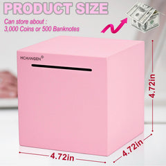 HCHANGEN stainless brushed piggy bank durability emphasis